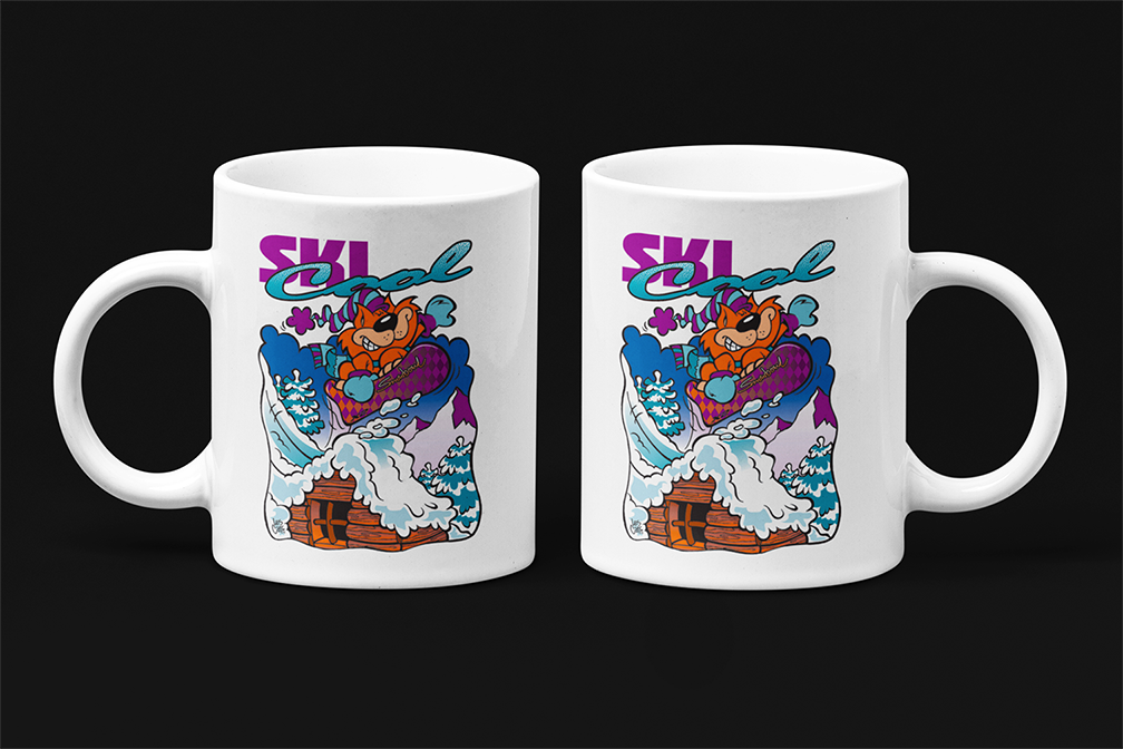 Une tasse cadeau de notre Collection Loisirs et Sports: Ski Cool.