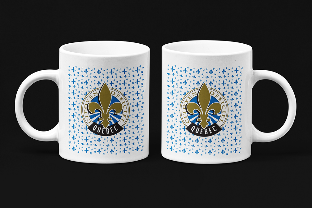 Une tasse souvenir de notre Collection Touristique: Citoyen officiel du Québec