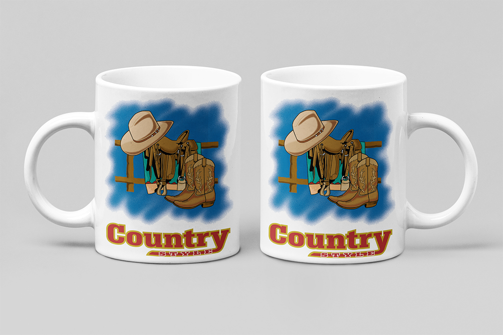 Une tasse cadeau de la Collection Rodéo: Pour les amateurs de Country