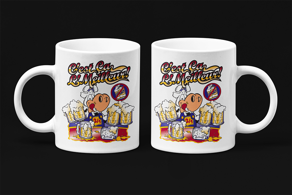 Une tasse en français humoristique de notre Collection Caractère: C'est ça le meilleur.