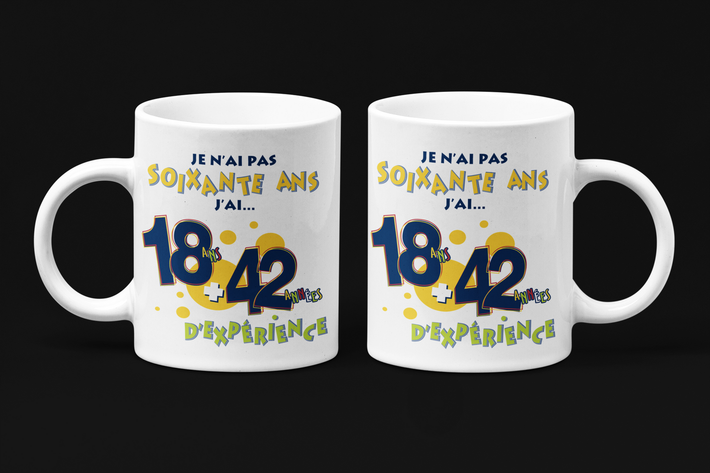 Une tasse pour la Fête d'une personne de 60 ans de notre Collection Anniversaire: Expérience.