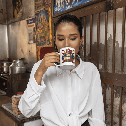 Une tasse souvenir de notre Collection Touristique: Château Frontenac, Ville de Québec, Canada