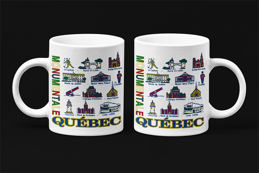 Une tasse souvenir de notre Collection Touristique: Ville de Québec