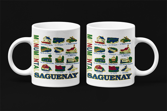 Une tasse cadeau souvenir de notre Collection Touristique: Saguenay