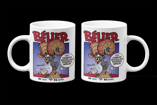 Une tasse cadeau de la Collection Zodiaque: Signe astrologique du Bélier