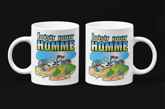 Une tasse cadeau de la Collection Loisirs et Sports: Le golf un loisir pour homme
