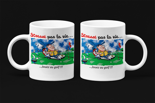 Une tasse cadeau de notre Collection Loisirs et Sports: Jouez au golf.